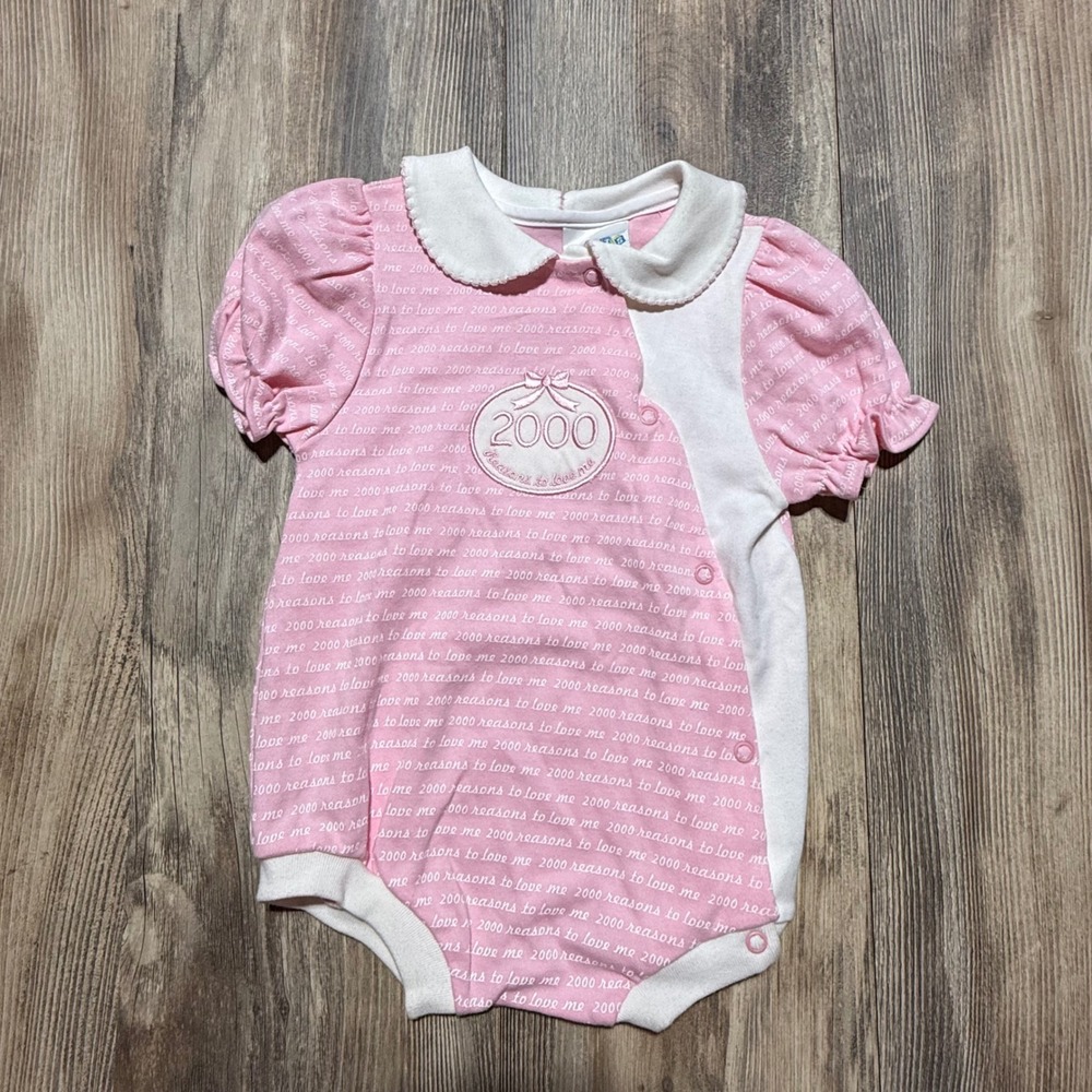 Vintage Alexis Romper Pink 2000 Reasons to Love Me Y2KKids Retro